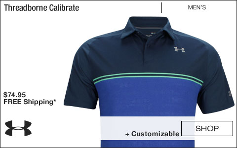 Under Armour Threadborne Calibrate Golf Shirts - Academy