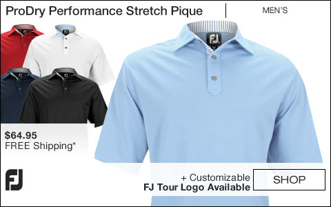 FJ ProDry Performance Stretch Pique Golf Shirts - FJ Tour Logo Available