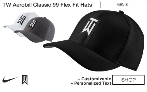 Nike Tiger Woods Aerobill Classic 99 Performance Flex Fit Golf Hats