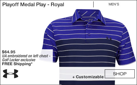 Under Armour Playoff Medal Play Golf Shirts - Royal