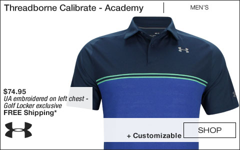 Under Armour Threadborne Calibrate Golf Shirts - Academy