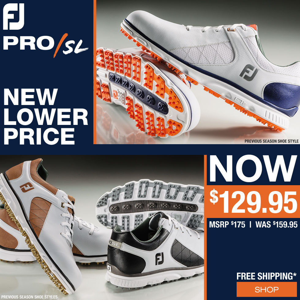 New Lower Price - FJ Pro SL Spikeless Golf Shoes - Previous Season Style