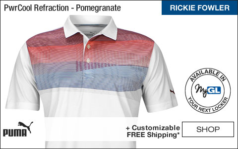 PUMA 	PwrCool Refraction Golf Shirts - Pomegranate - Rickie Fowler PGA Championship