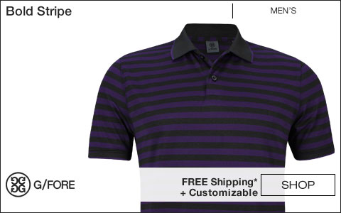 G/Fore Bold Stripe Golf Shirts