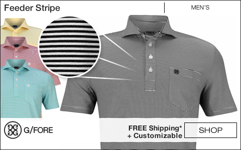 G/Fore Feeder Stripe Golf Shirts