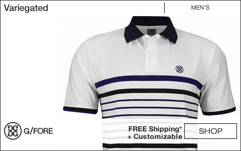 G/Fore Variegated Golf Shirts