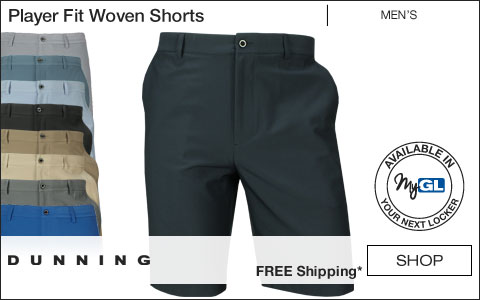 Dunning Player Fit Woven Golf Shorts