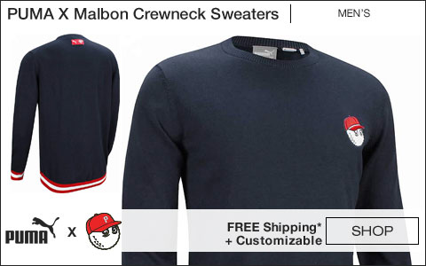 PUMA X Malbon Crewneck Golf Sweaters