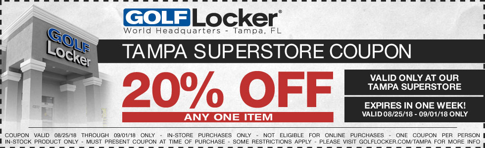 Golf Locker Tampa Coupon