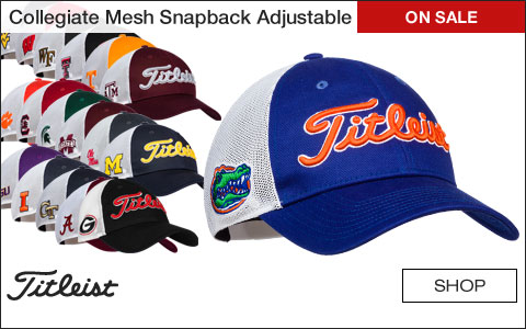 Titleist Collegiate Mesh Adjustable Golf Hats - ON SALE