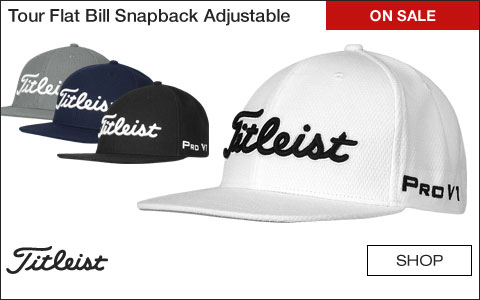 Titleist Tour Flat Bill Adjustable Golf Hats - ON SALE