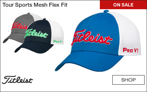 Titleist Tour Sports Mesh Flex Fit Golf Hats - ON SALE