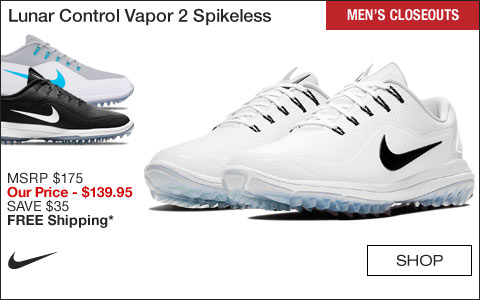 Nike Lunar Control Vapor 2 Spikeless Golf Shoes - CLOSEOUTS