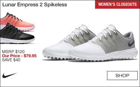 Nike Lunar Empress 2 Women's Spikeless Golf Shoes - CLOSEOUTS