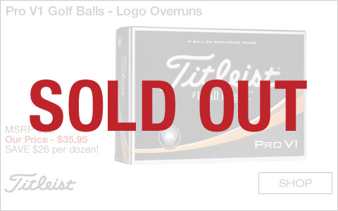 Titleist Pro V1 Golf Balls - Logo Overruns