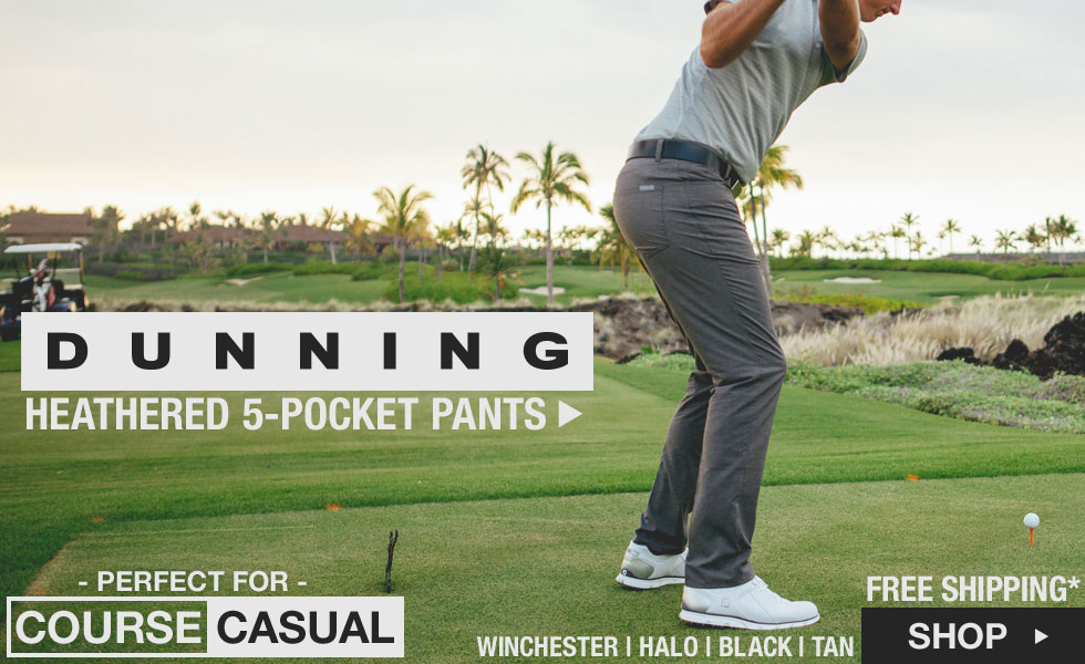 Dunning 	Heathered 5-Pocket Golf Pants