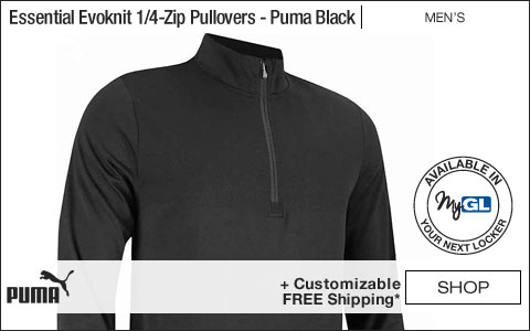 PUMA Essential Evoknit Quarter-Zip Golf Pullovers - Puma Black