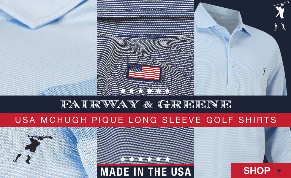 Fairway and Greene USA McHugh Pique Long Sleeve Golf Shirts - New for Fall 2018