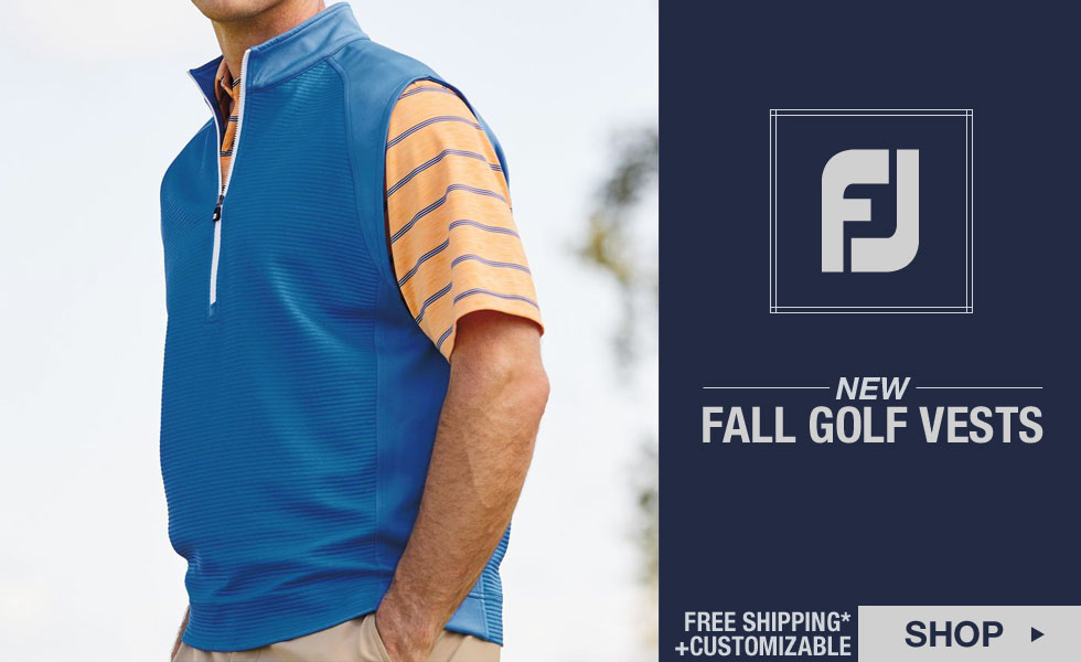 New FJ Golf Vests for Fall Now Available