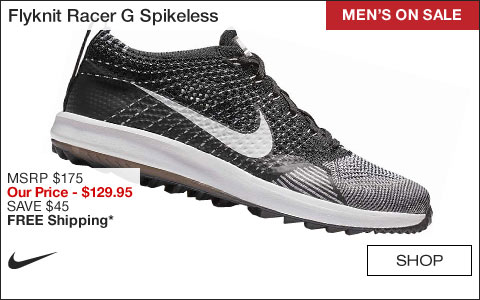 Nike Flyknit Racer G Spikeless Golf Shoes - ON SALE