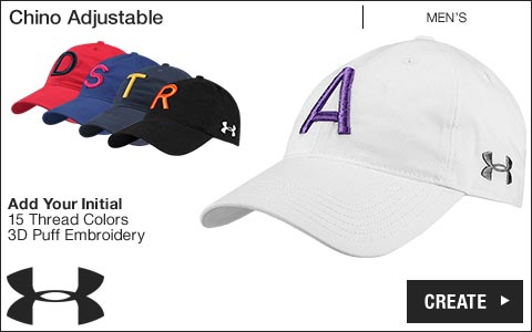 Under Armour 'Your Initial' Chino Adjustable Golf Hats