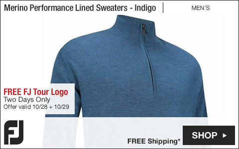 FJ Merino Performance Lined Golf Sweaters - FREE FJ Tour Logo - Two Days Only