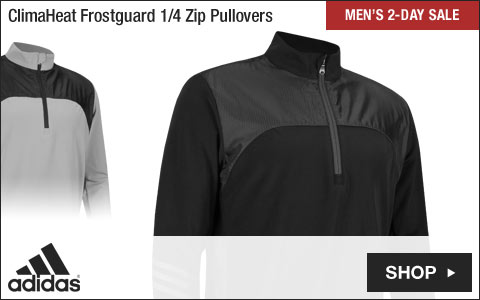 Adidas 	ClimaHeat Frostguard Quarter-Zip Golf Pullovers - Two-Day Sale