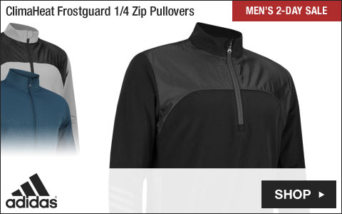 Adidas 	ClimaHeat Frostguard Quarter-Zip Golf Pullovers - Two-Day Sale