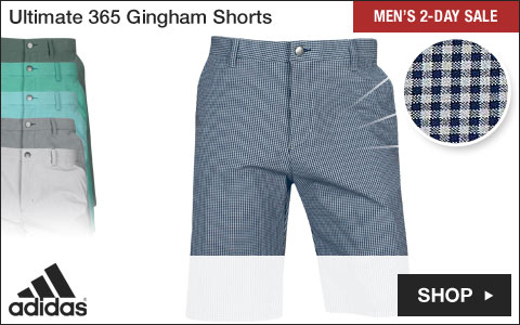 Adidas Ultimate 365 Gingham Golf Shorts - Two-Day Sale