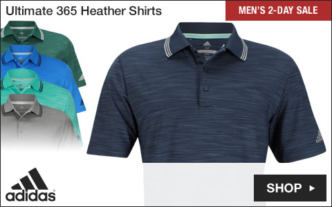 Adidas Ultimate Heather Golf Shirts - Two-Day Sale