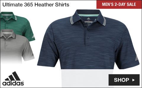 Adidas Ultimate Heather Golf Shirts - Two-Day Sale