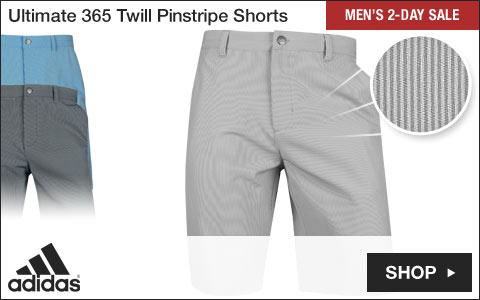 Adidas Ultimate 365 Twill Pinstripe Golf Shorts - Two-Day Sale