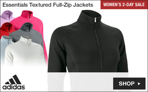 Adidas Women's Essentials Textured Full-Zip Golf Jackets - Two-Day Sale