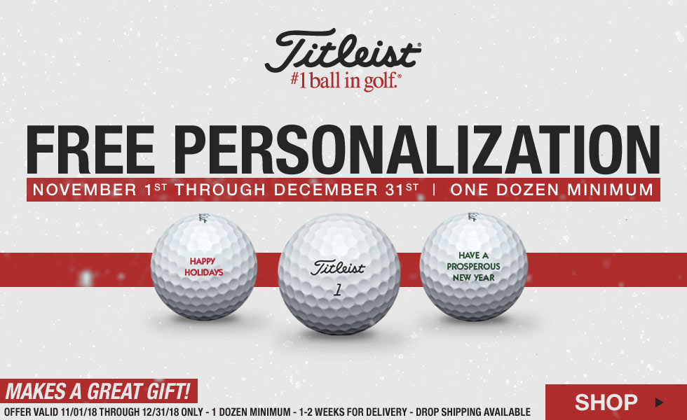 Titleist Free Personalization on Golf Balls for the Holidays