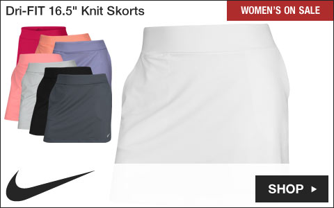 Nike 	Women's Dri-FIT 16.5inch Knit Golf Skorts - ON SALE