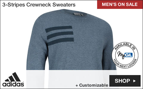 Adidas 3-Stripes Crewneck Golf Sweaters - Two-Day Sale