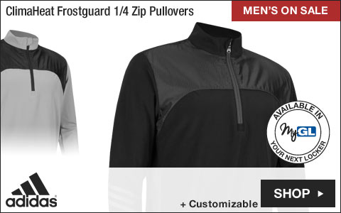 Adidas 	ClimaHeat Frostguard Quarter-Zip Golf Pullovers - Two-Day Sale