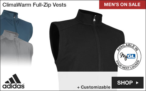 Adidas ClimaWarm Full-Zip Golf Vests - Two-Day Sale