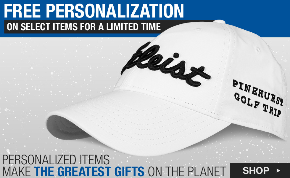 Free Personalization on Select Accessories from the Top Brands in Golf for the Holidays