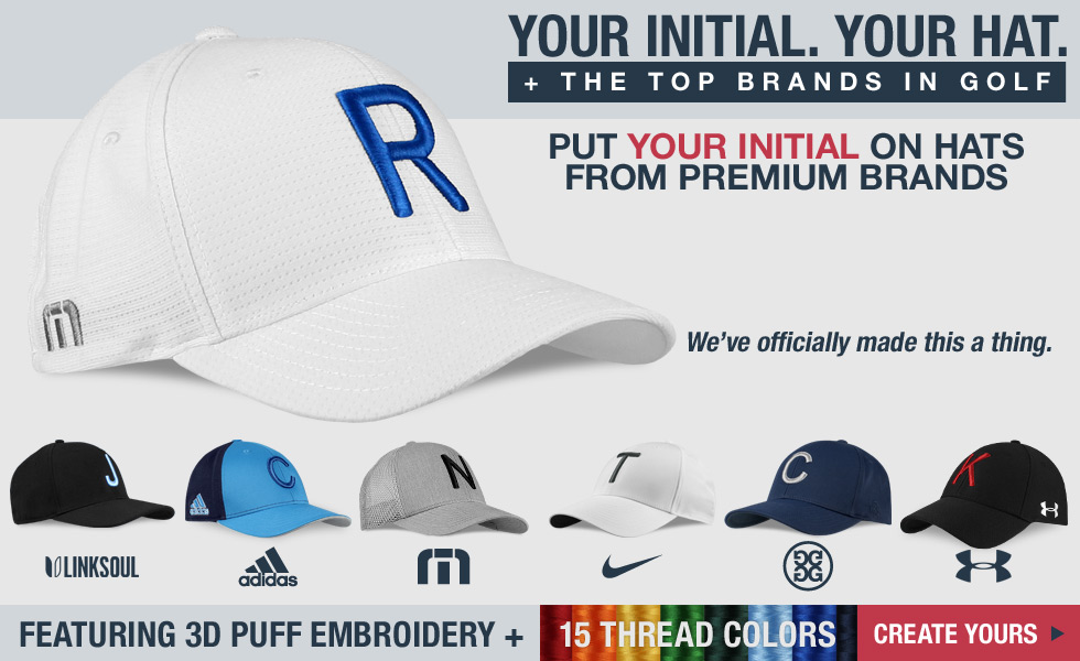 'Your Initial' Personalized Golf Hats at Golf Locker