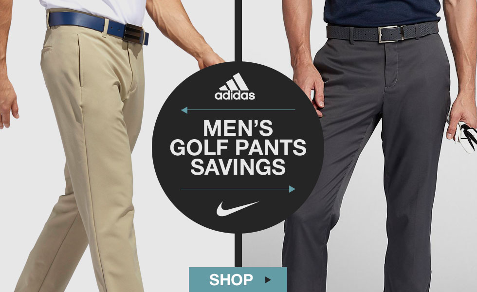 Men's Golf Pants Savings from Adidas and Nike