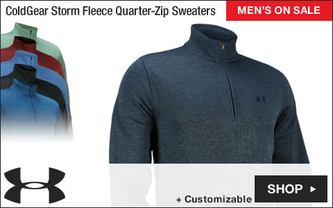 Under Armour ColdGear Storm Fleece Quarter-Zip Golf Sweaters - ON SALE