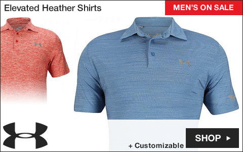 Under Armour Elevated Heather Golf Shirts - ON SALE