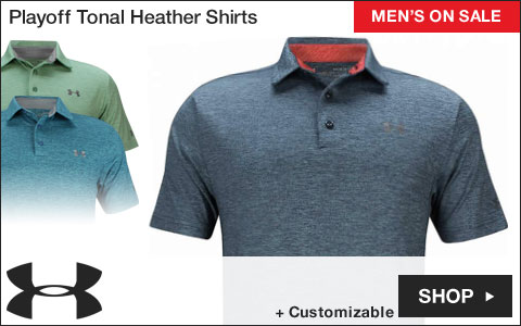 Under Armour Playoff Tonal Heather Golf Shirts - ON SALE