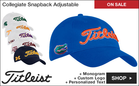 Titleist Collegiate Snapback Adjustable Golf Hats - ON SALE