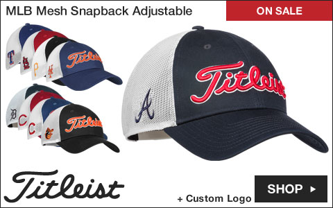 Titleist Major League Baseball Mesh Snapback Adjustable Golf Hats - ON SALE