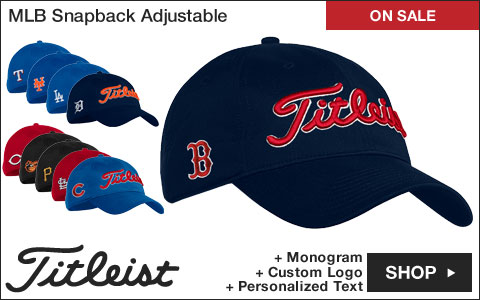 Titleist Major League Baseball Snapback Adjustable Golf Hats - ON SALE