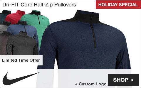 Nike Dri-FIT Core Half-Zip Golf Pullovers - Holiday Special