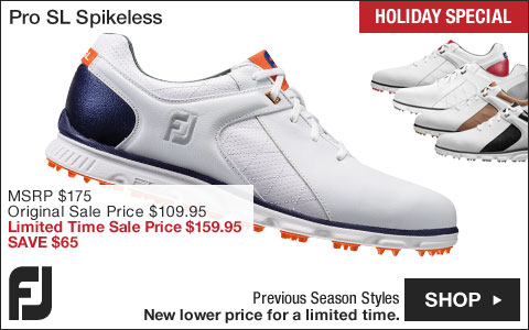 FJ Pro SL Spikeless Golf Shoes - Previous Season Style - HOLIDAY SPECIAL