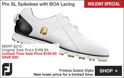 FJ Pro SL Spikeless Golf Shoes with BOA Lacing System - Previous Season Style - HOLIDAY SPECIAL